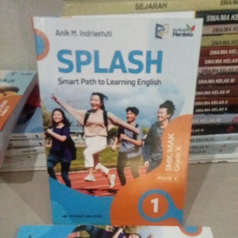 buku bahasa Inggris SPLASH kelas 1 /10 SMK Erlangga kurikulum merdeka
