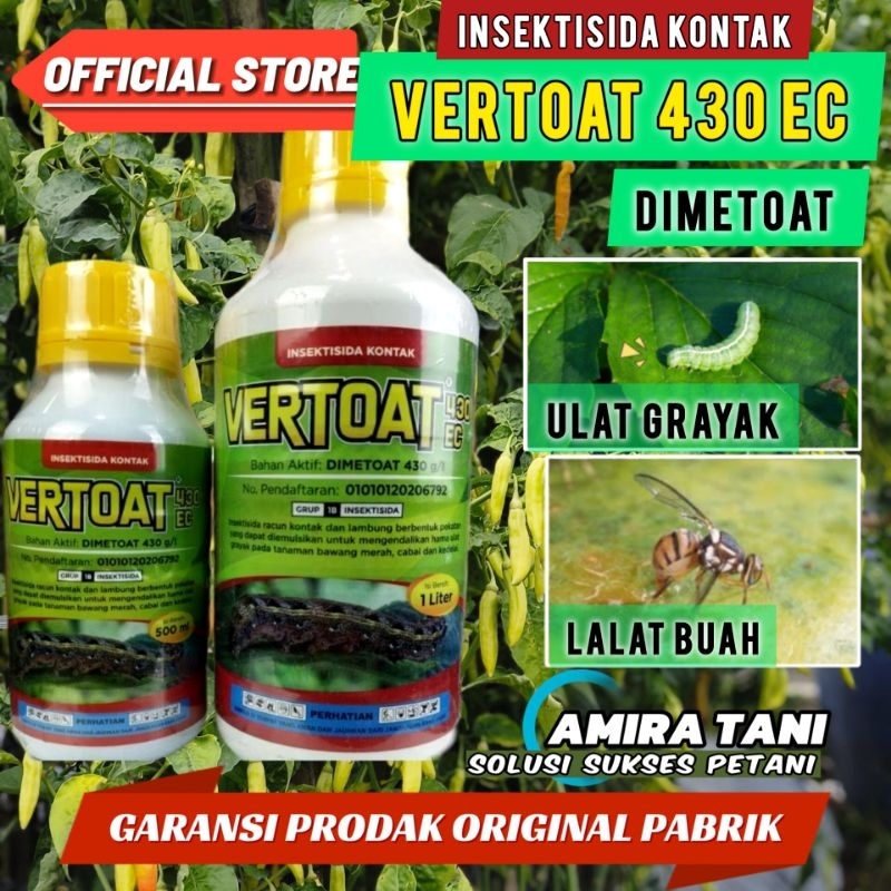 Insektisida vertoat dimetoat basmi lalat buah dan ulat