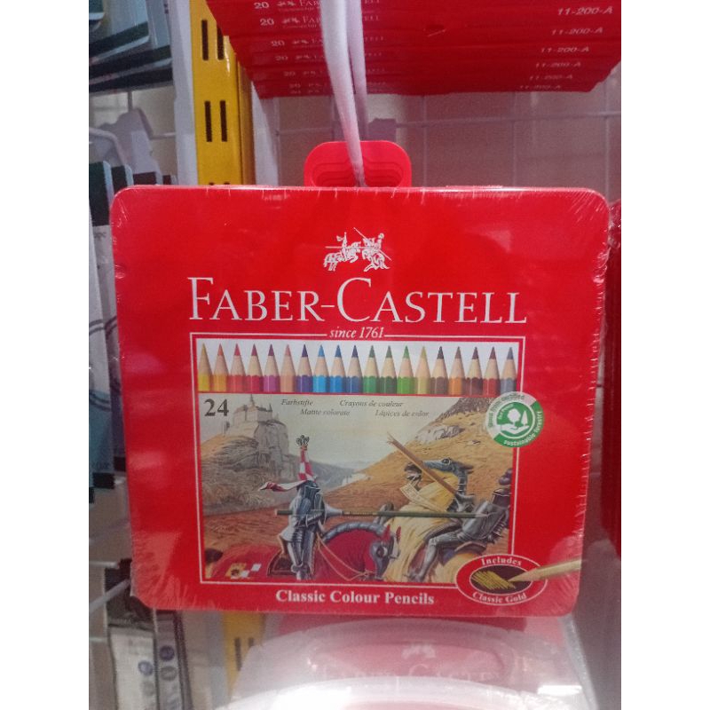 

FABERCASTELL COLOUR PENSIL IN TIN CASE 12L