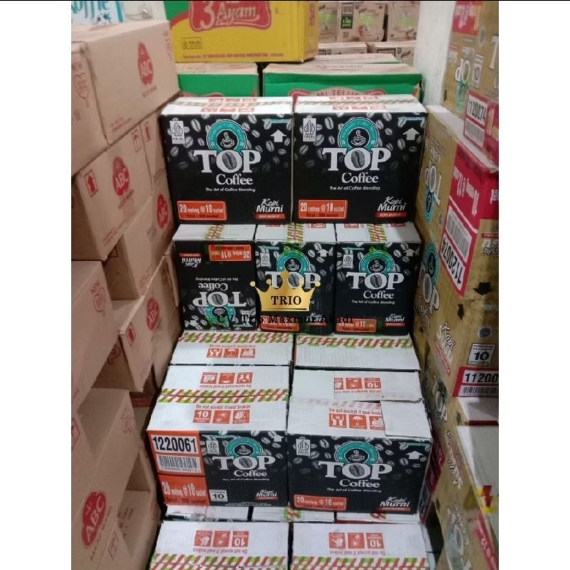 

Top coffee mini murni 7 gr 1dus isi 20 renteng|top kopi murni mini