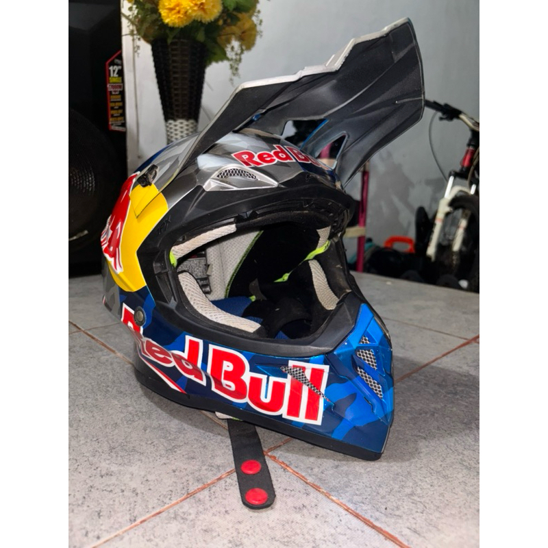 HELM JPX CROSS FOX1 REPLIKA AIROH (BEKAS)|MOTIF FREE KACA GLOOGLE