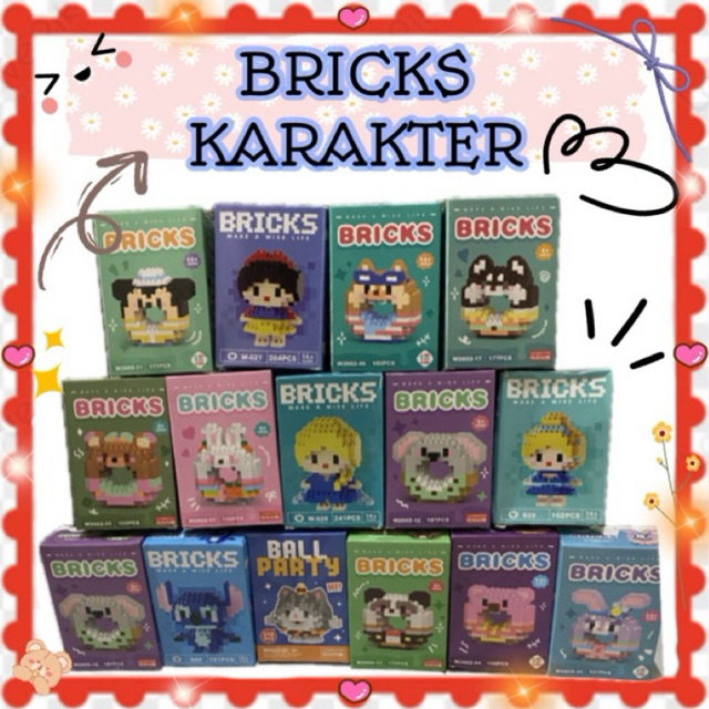 Bricks Lego Kartun Princess Donut Lotso Barongsai Ball Panda Koala Elsa