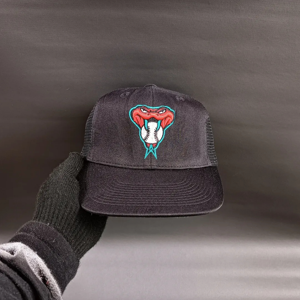 Topi Cap Unisex Pria Wanita ARIZONA DIAMOND BACKS Hitam