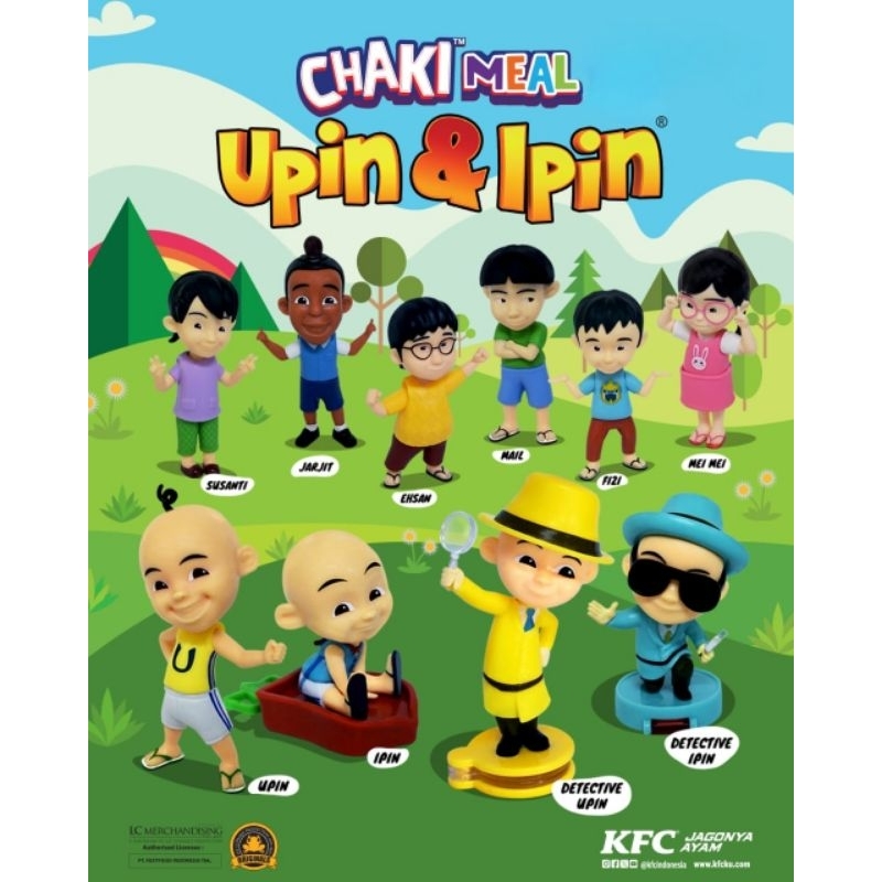 KFC Official Mainan Chaki Kids Meal Upin & Ipin
