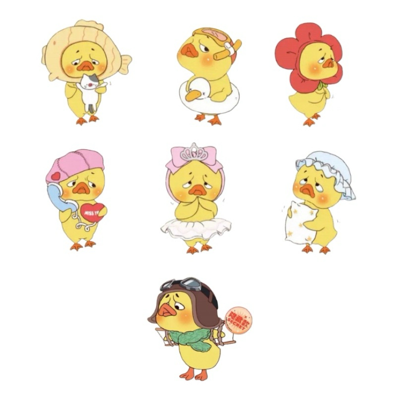 

50 PCS Stiker Upset Duck free 7 random stiker laptop anti luntur