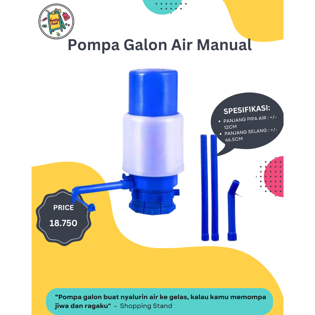 Pompa Galon Air / Pompa Galon Manual / Pompa Galon / Pompa Manual / Pompa Air Portabel / Pompa Air G