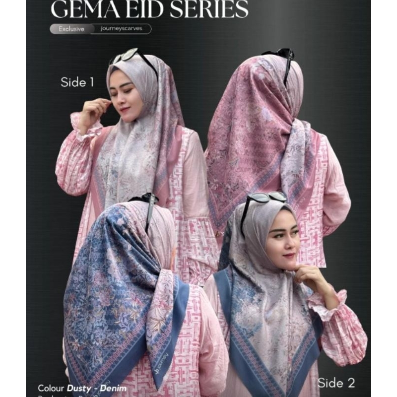 Jilbab Journey Kw Gema Eid Series Hijab Segiempat Journey kw terbaru raya