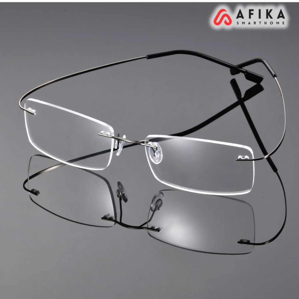 Kacamata Frameless Ultra Light Rimless Titanium