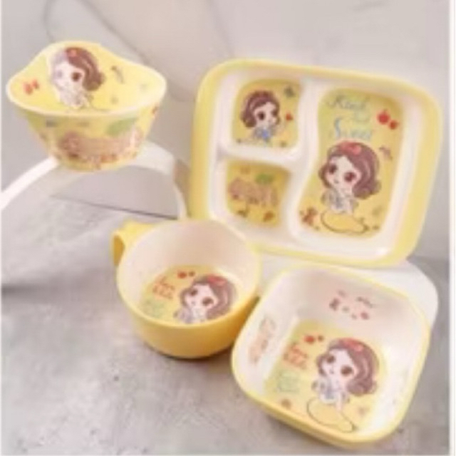 SERBA - piring melamin anak karakter snow white disney