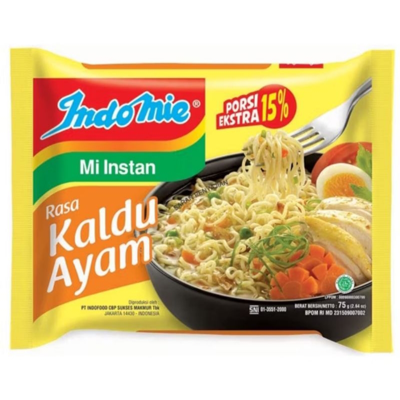 

indomie mie instan kaldu ayam