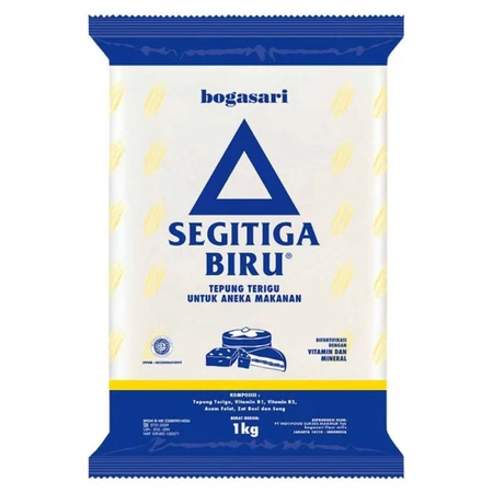 

Segitiga Biru/ Tepung Segitiga Biru 500gr / 1kg / Tepung Gandum/ Tepung Rendah protein