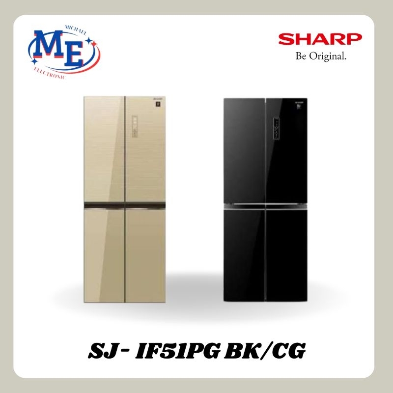 Kulkas sharp SJ-IF51PG-BK/CG 4pintu 472liter