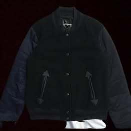 Uniqlo varsity black navy