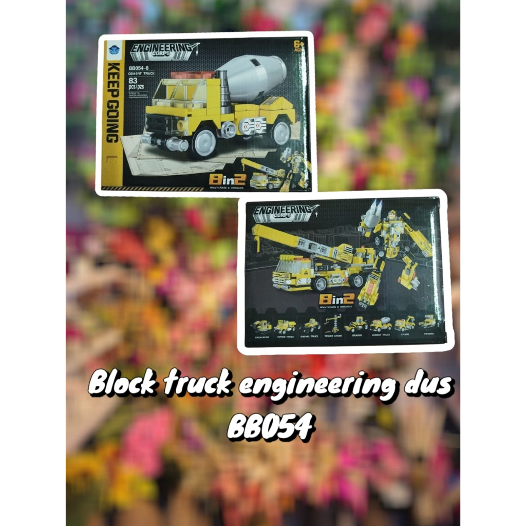 BLOCK TRUCK ENGINEERING DUS/BRICK BLOK TRUK  JOLLY TOYS