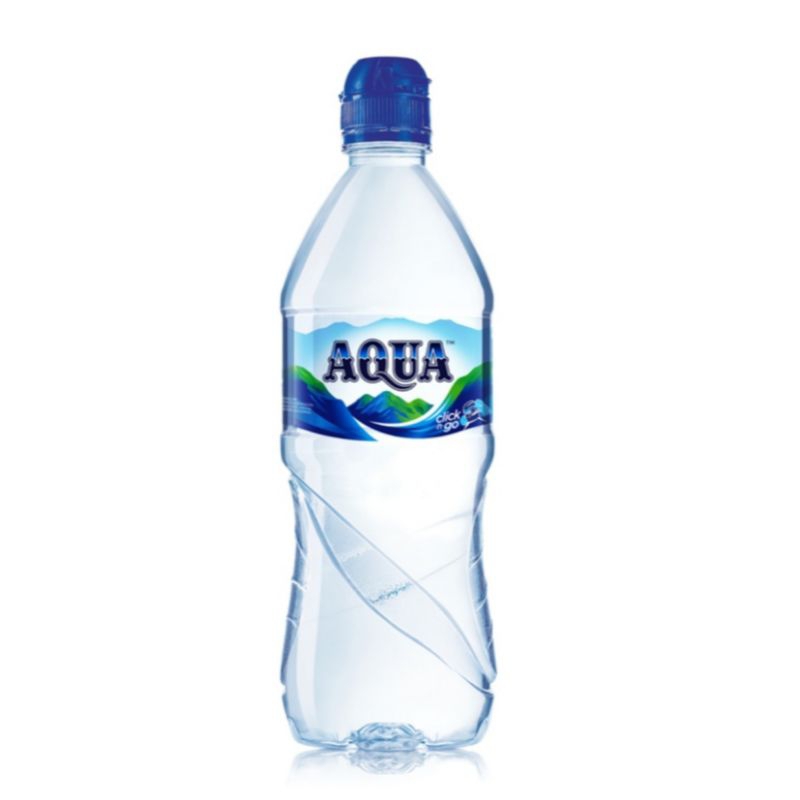 

[ 3 Pcs ] Aqua Air Mineral Sport Cap Botol 750ml