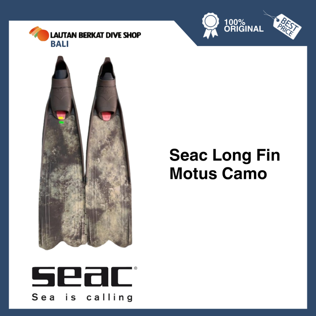 Long Fins Seac Motus Camo for Free Diving