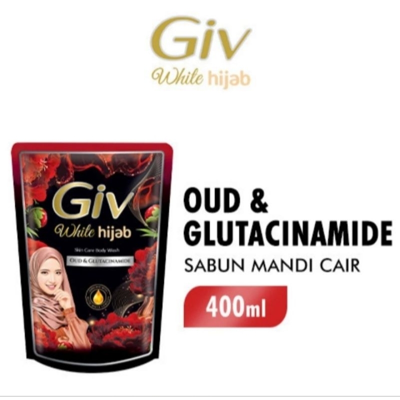sabun mandi cair 400ml GIV white hijab