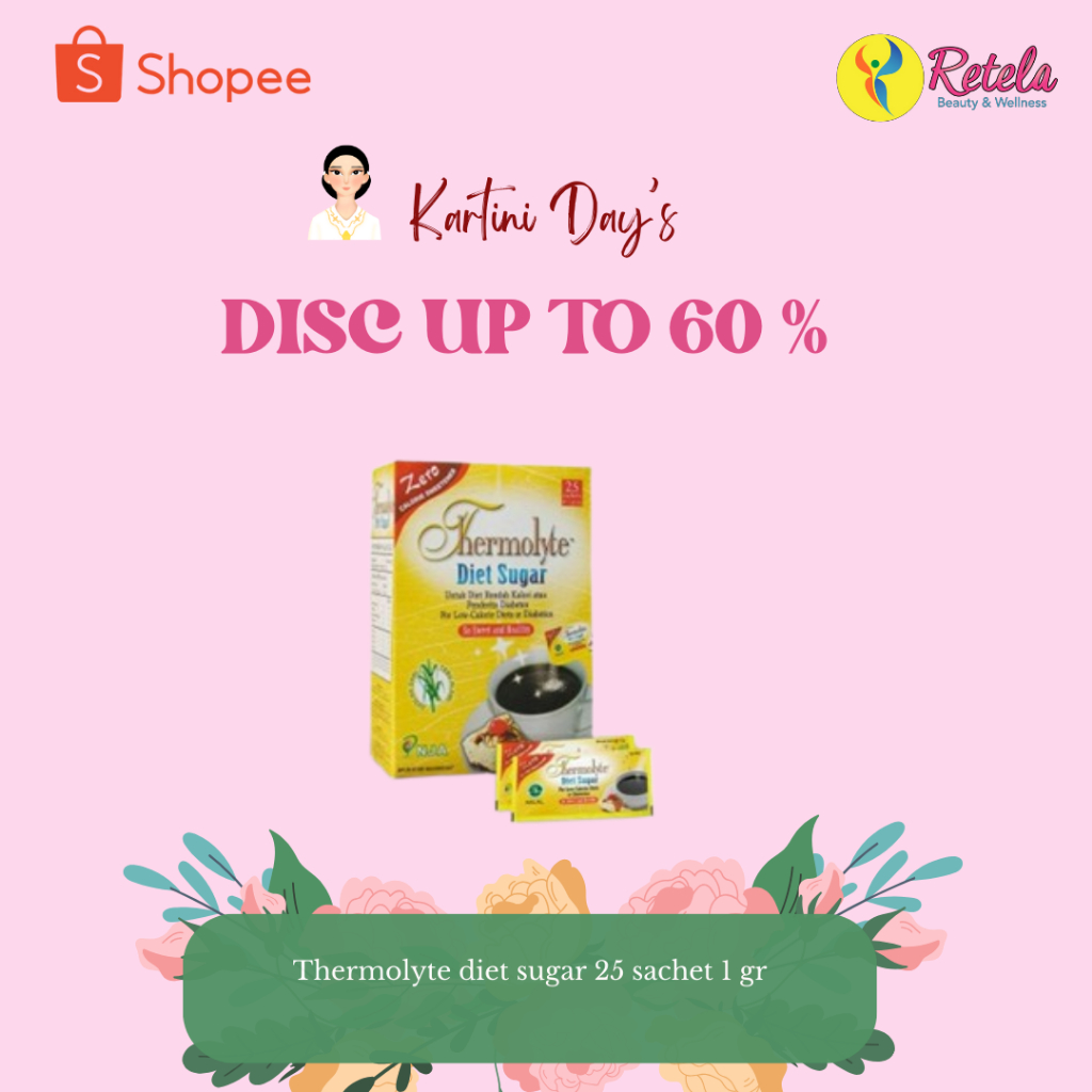 

THERMOLYTE DIET SUGAR 25 SACHET 1GR