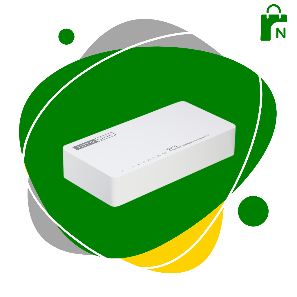 BEKAS | TOTOLINK S808 V3.0 - Switch Desktop 8 Port 10/100Mbps Bukan WR840N WR820N WR844N N300RT N200