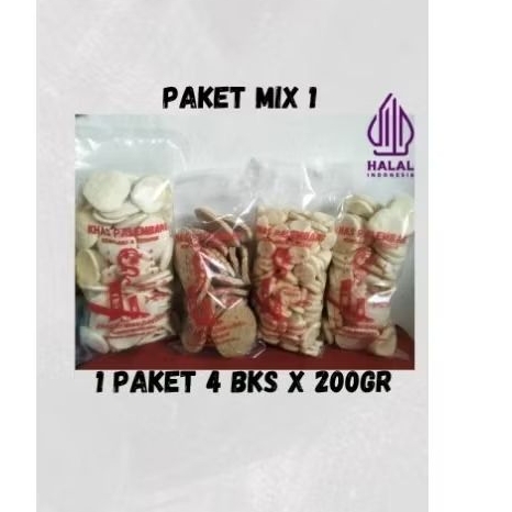 

paket mix 1 kemplang tipi, kulit, kancing, mini/koin berat 200gr/kemasan
