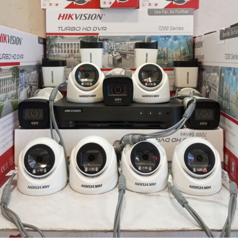 PAKET CCTV HIKVISION 16CH DVR 5MP 13 CAMERA 5MP + HARDISK 500GB - 4TB COMPLETE.