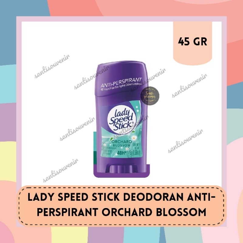 RB Lady Speed Stick Deodoran/Deodorant Anti-Perspirant Orchard Blossom 45gr