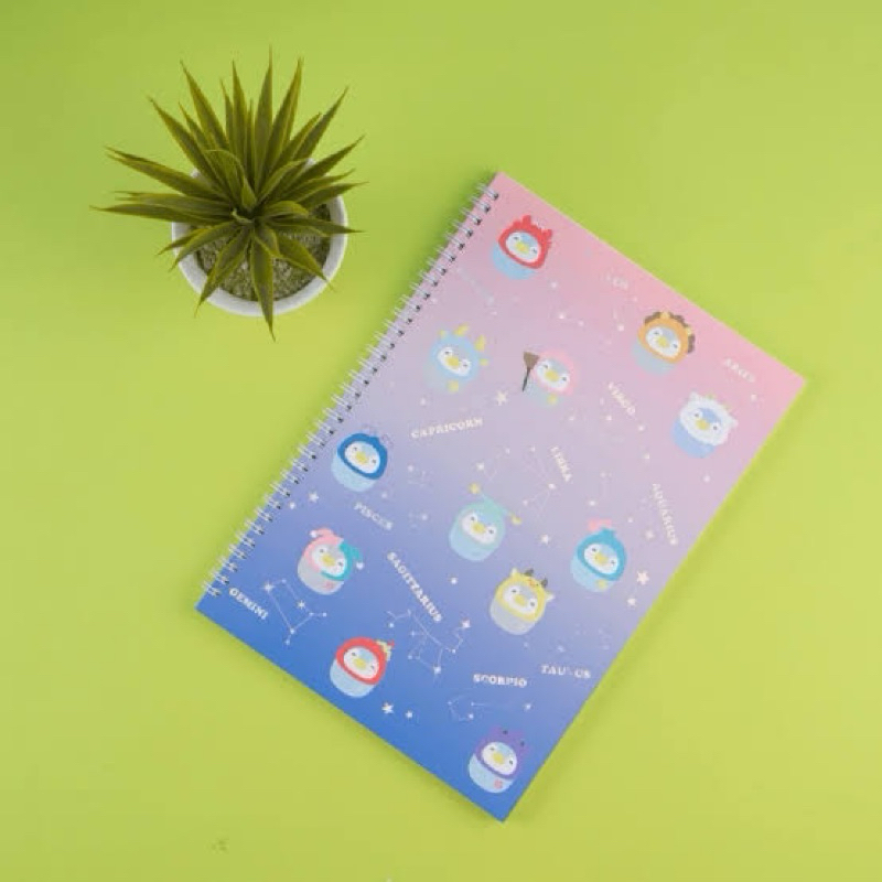 

Miniso stationery Zodiac A4 Weird Book 60sheet / Buku tulis