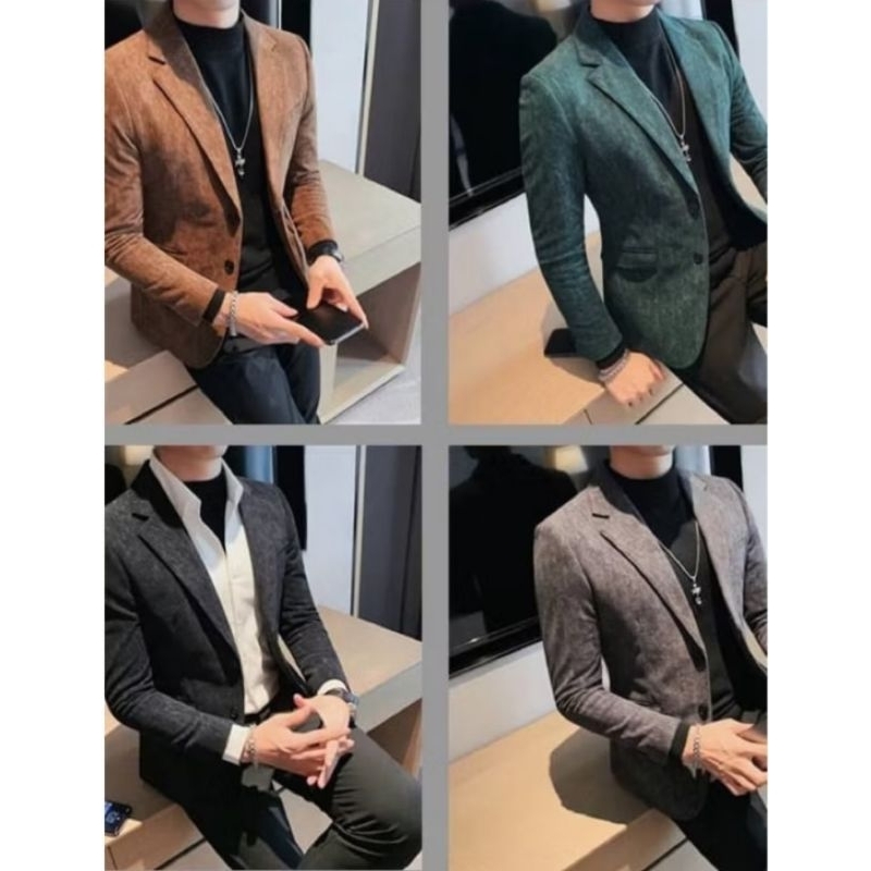 Big Sale Jas Corduroy Pria Slim Fit Jas Blazer Corduroy Pria Jas Blazer Pria Casual