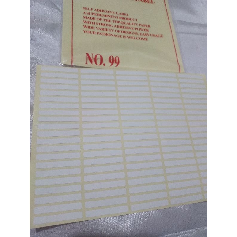 Self Adhesive Label No 99 Isi 7 Lembar