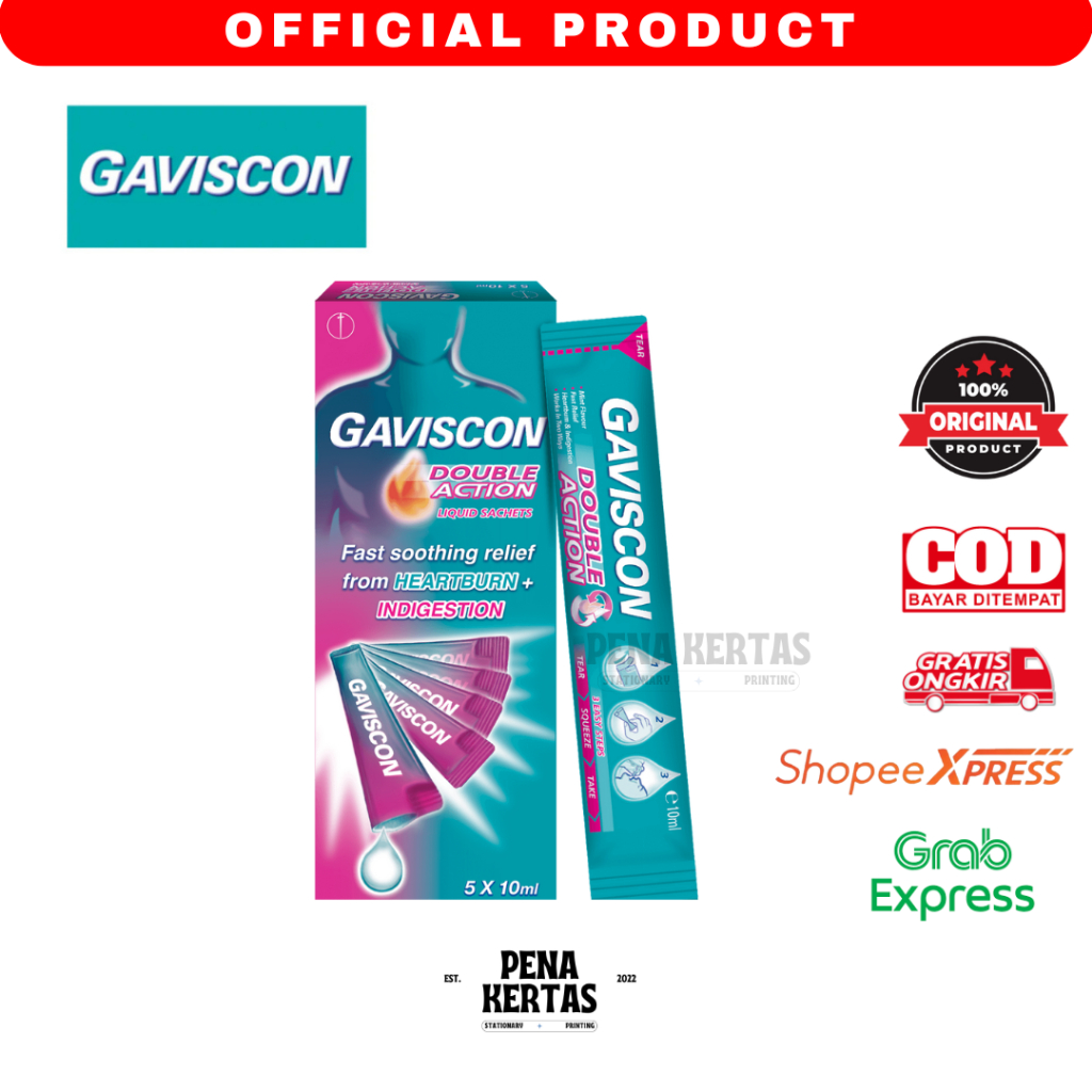 GAVISCON Double Action Liquid Sachets / Gaviscon Double Action - penakertas