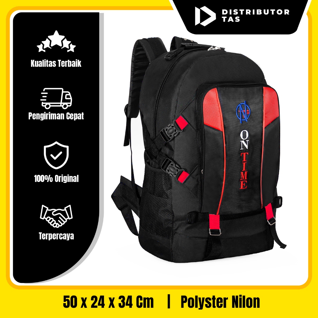 ONTIME TAS RANSEL GUNUNG JUMBO 50L TAS MUDIK TAS PUNGGUNG RANSEL CARRIER