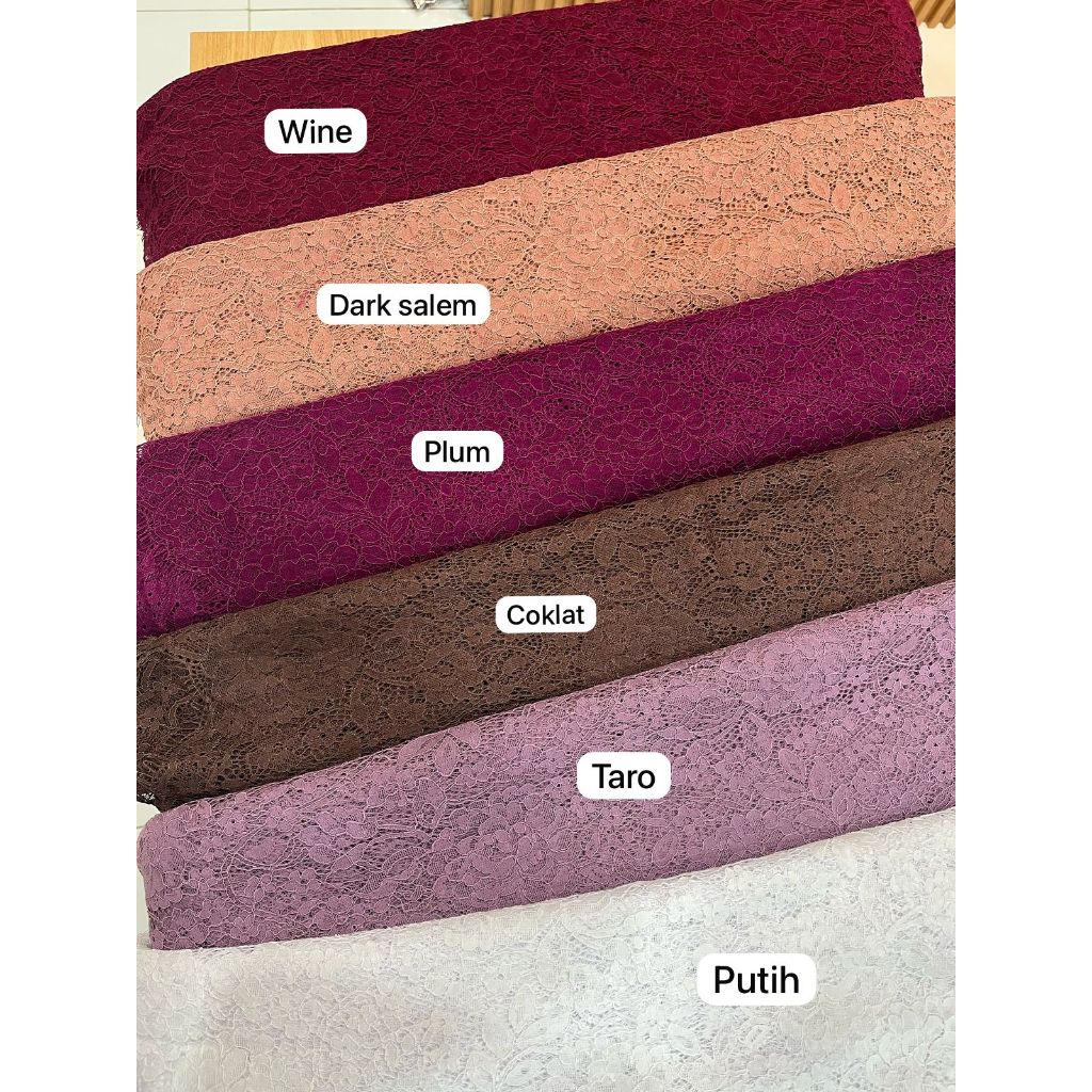 kain kebaya brokat import / lace import