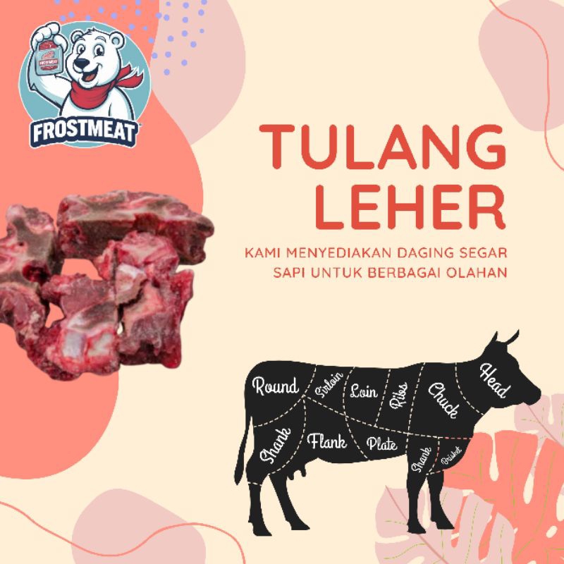 

[SAPI] Tulang leher - Kaldu sapi 1000 / 500 gram (kemasan vacuum)