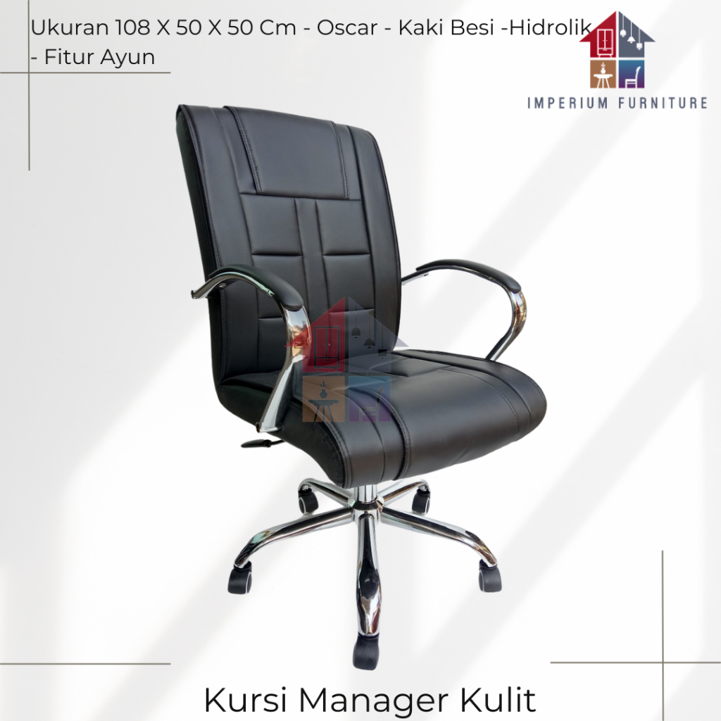 Kursi Staff Kulit / Kursi Kantor / Office Chair / Kursi Kantor Kulit / Kursi Manager