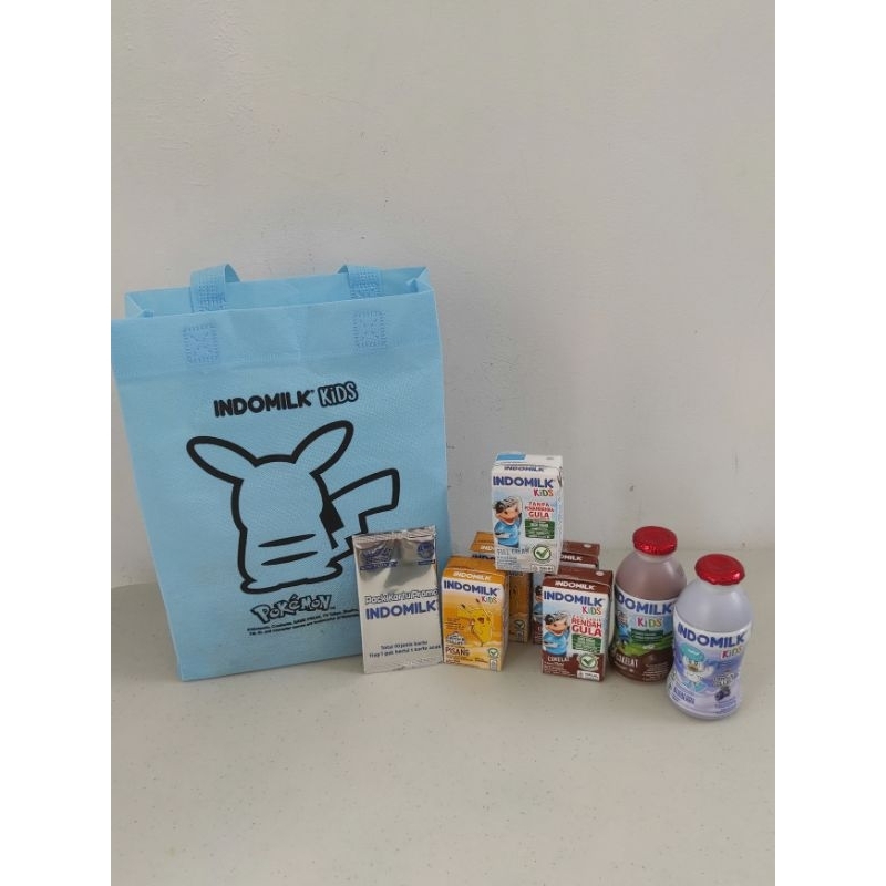 

Indomilk Kids Mix Varian 7pcs - FREE Sponge Bag Pikachu+Card Pokemon