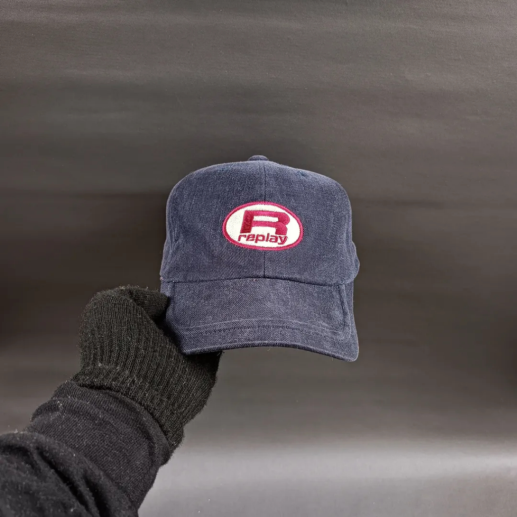 Topi Simple Cap Unisex Pria Wanita REPLAY Navy