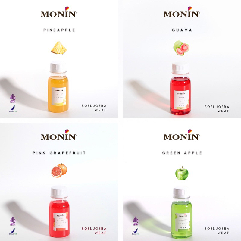 

Monin All Varian Fruit Syrup Repack [30, 50, 100] g - I