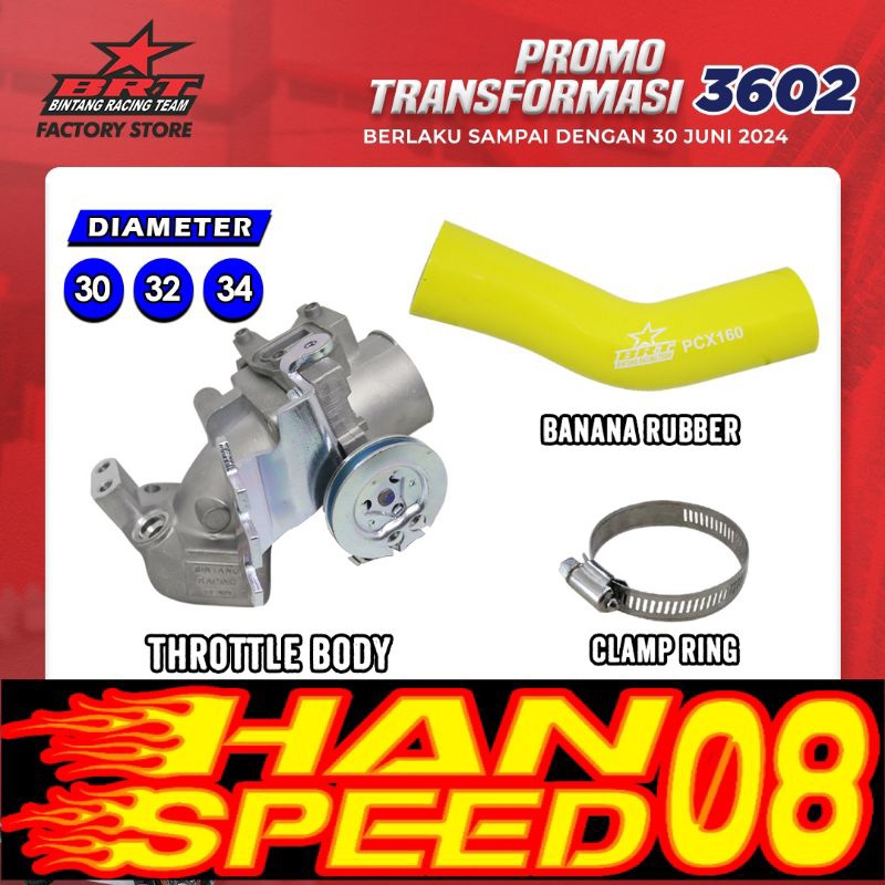 THORTTLE BODY + VELOCITY BRT PCX 160