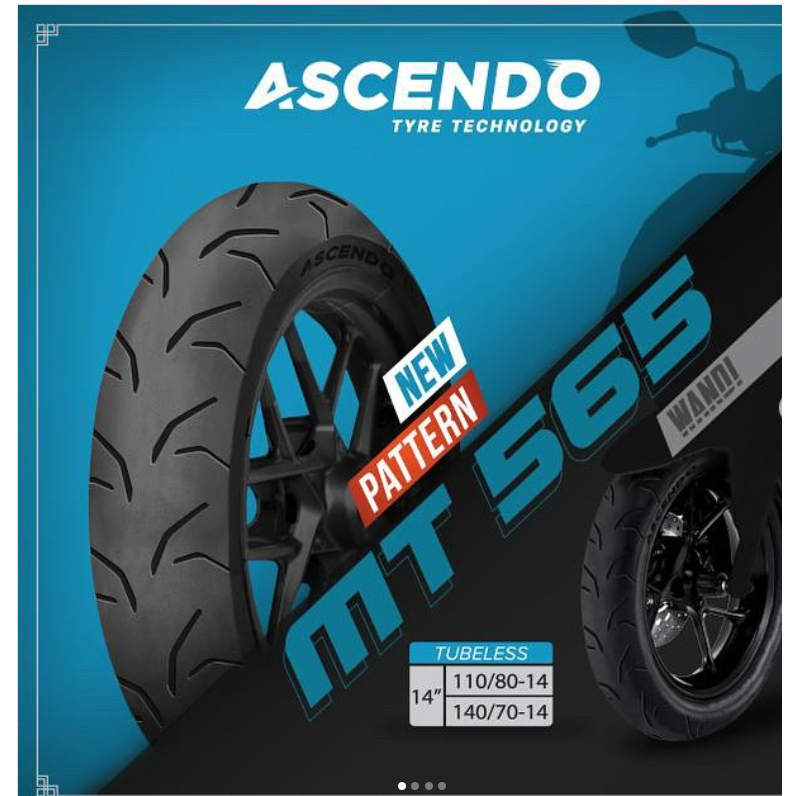 Ban Motor Ring 14 Ban Motor ASCENDO MT 565 110/80-14 140/70-14 Ban Tubeless Ring 14 Ban Motor Matic 