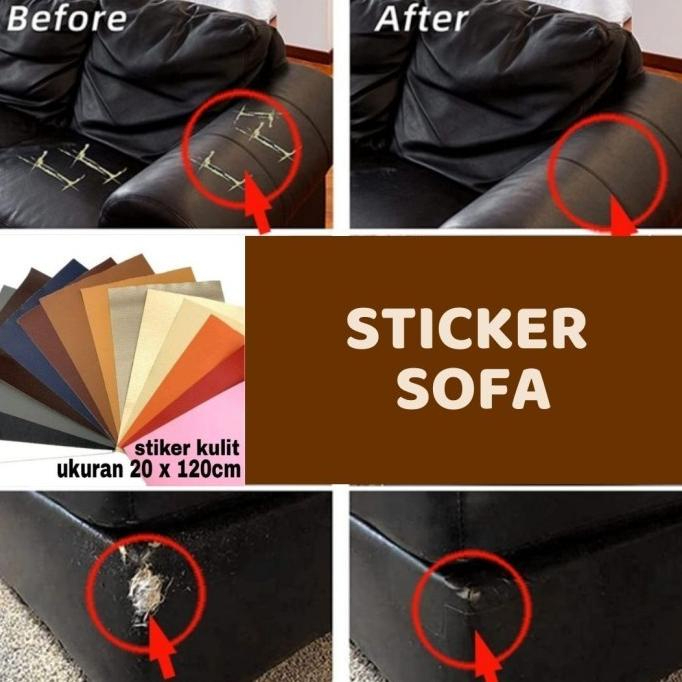 COD | Stiker Bahan kain kulit untuk menambal jok motor mobil kursi sofa
