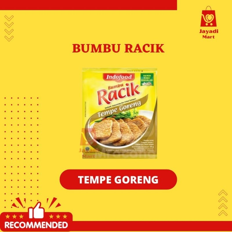 

RACIK BUMBU INSTANT TEMPE GORENG/IKAN GORENG 20gr (1pcs)
