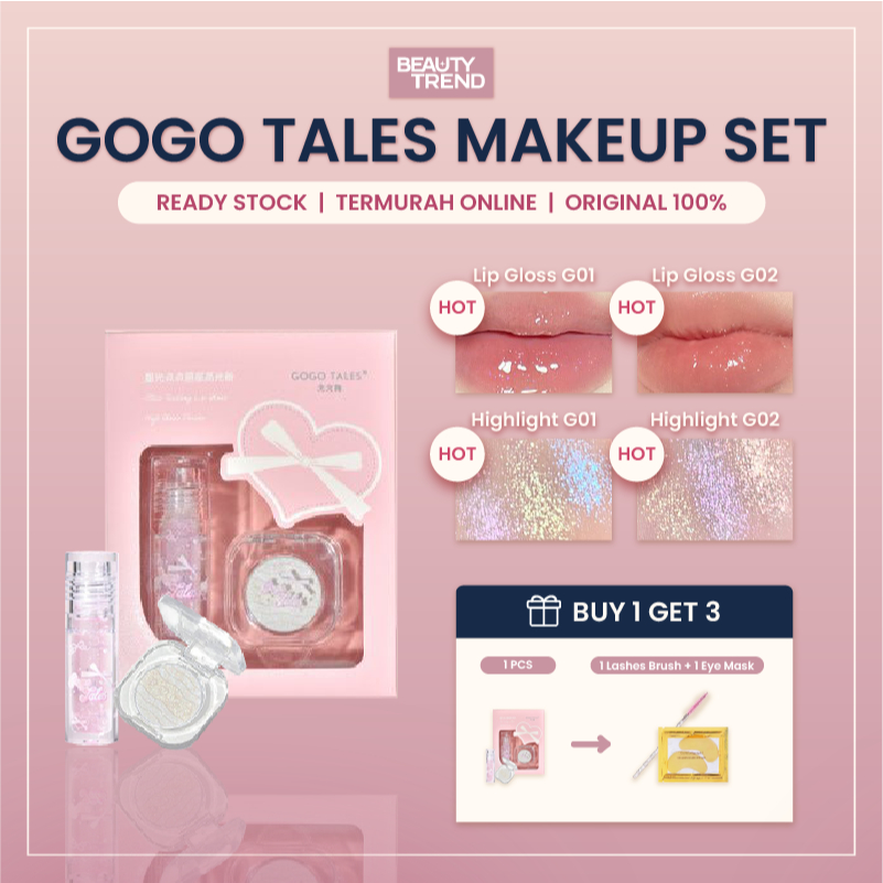 [READY ORI] Gogo Tales Lip Gloss Highlight Gift Set Gogo Tales Makeup Set Gogo Tales Lip Gloss GT689