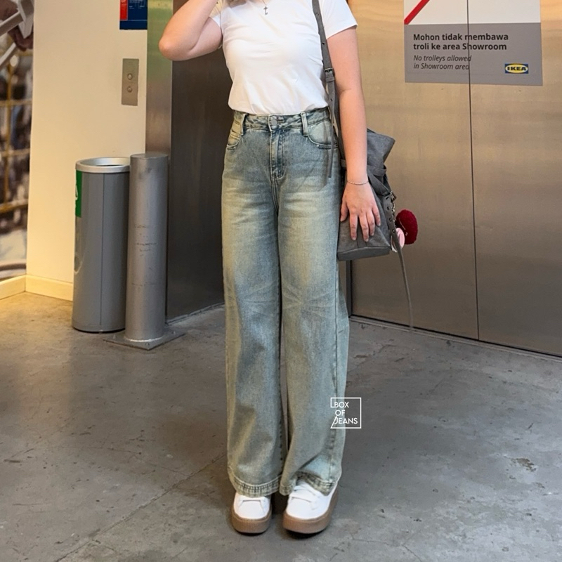 Boxofjeans - JEAN Highwaist Baggy Jeans - RUST BLUE