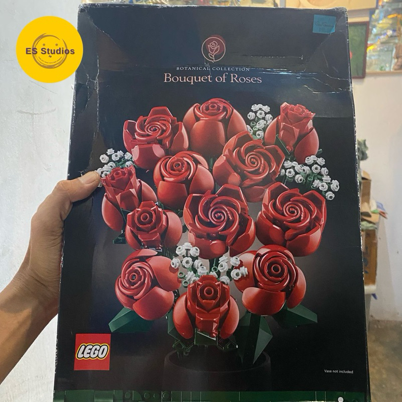 Original Lego Bouquet of Roses Segel Lego Bunga Mawar