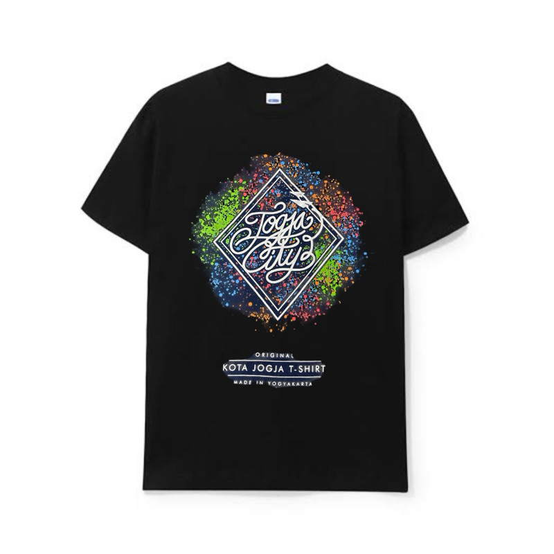 Kaos Jogja Dewasa Pria Wanita Warna Hitam Jogja City Kota Jogja Tshirt
