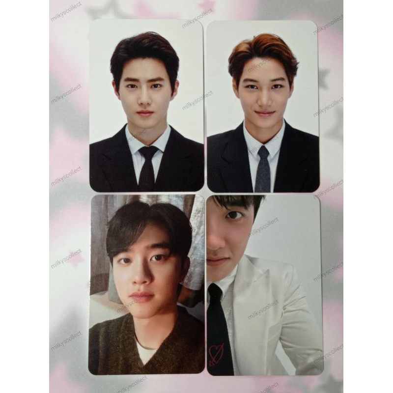 (take all) official exo photocard ticket holder tihol elyxion suho, kai, d.o. note version expectati