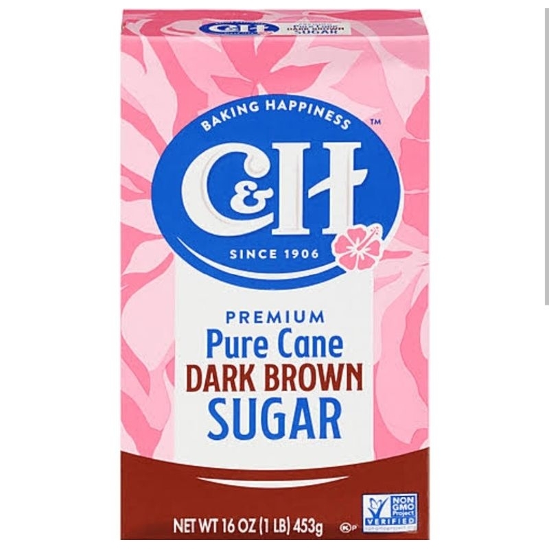 

CH C&H Cane Sugar Dark Brown Gula Merah Kue Dessert 453gr USA Impor