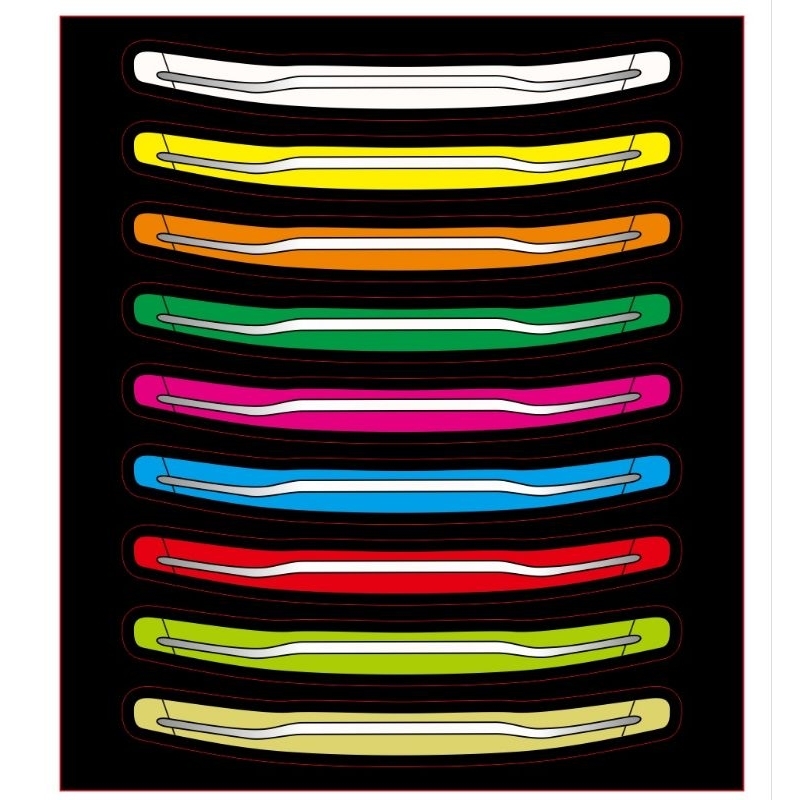 stiker lampu miniatur bando topi jetbus 3