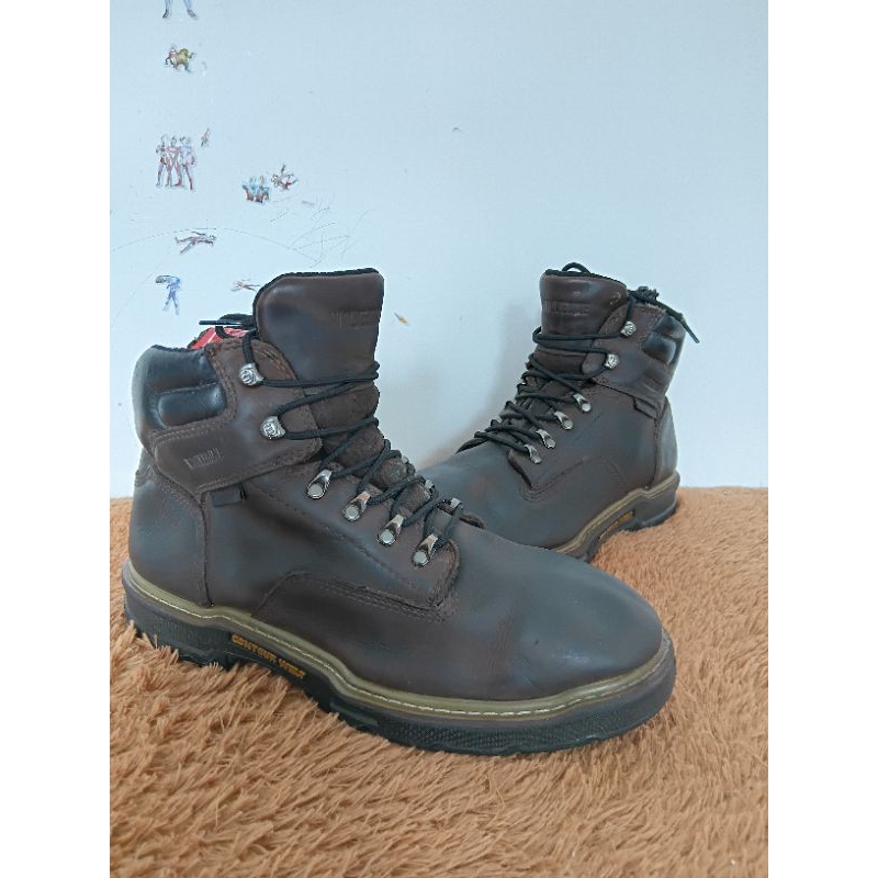 Wolverine boots coklat tua