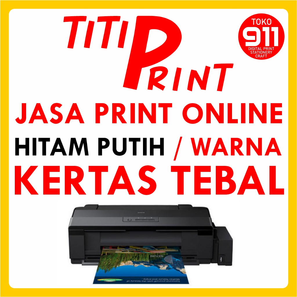 JASA PRINT MURAH HITAM PUTIH/WARNA KERTAS TEBAL